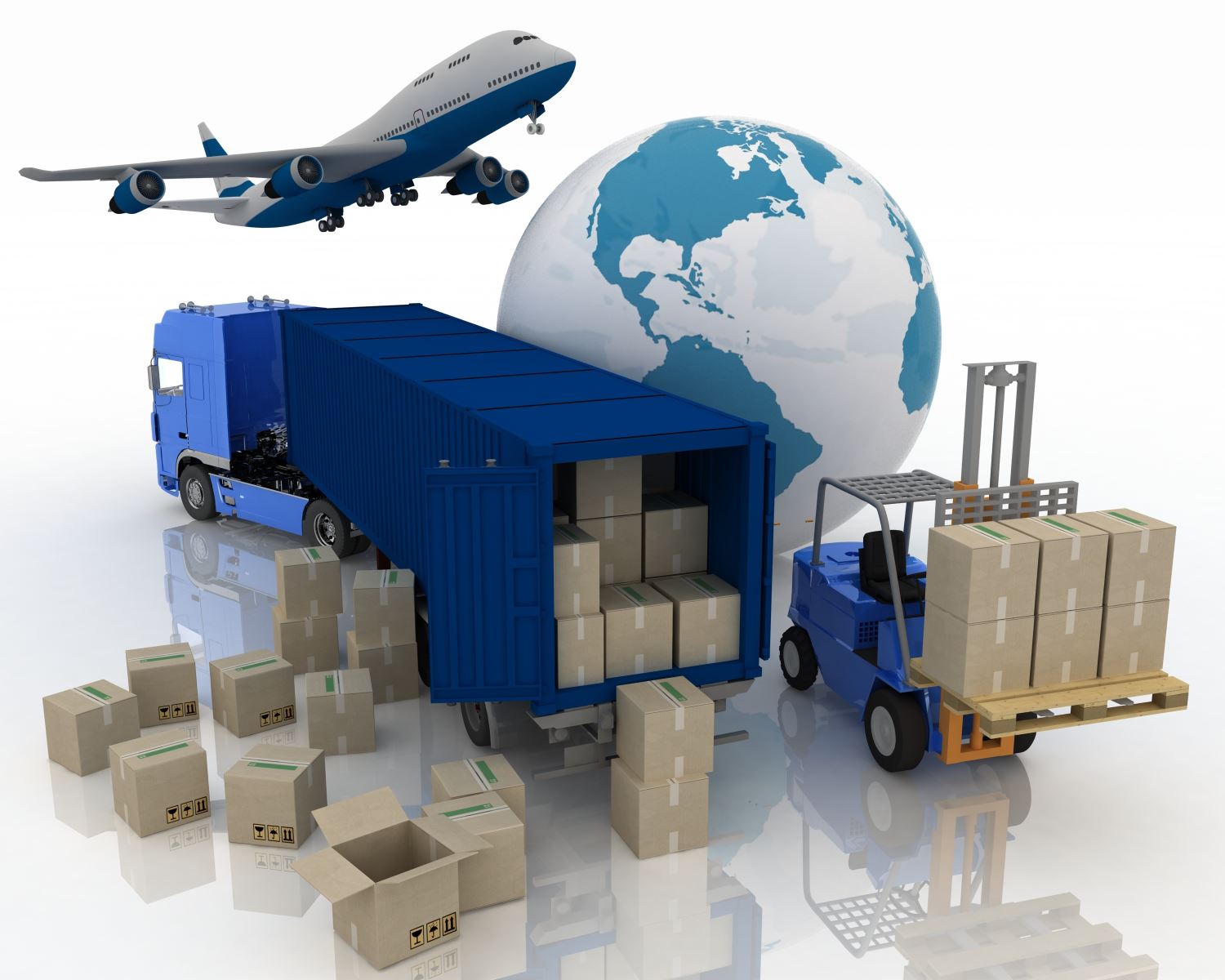 Plane Truck Forklift Cargo